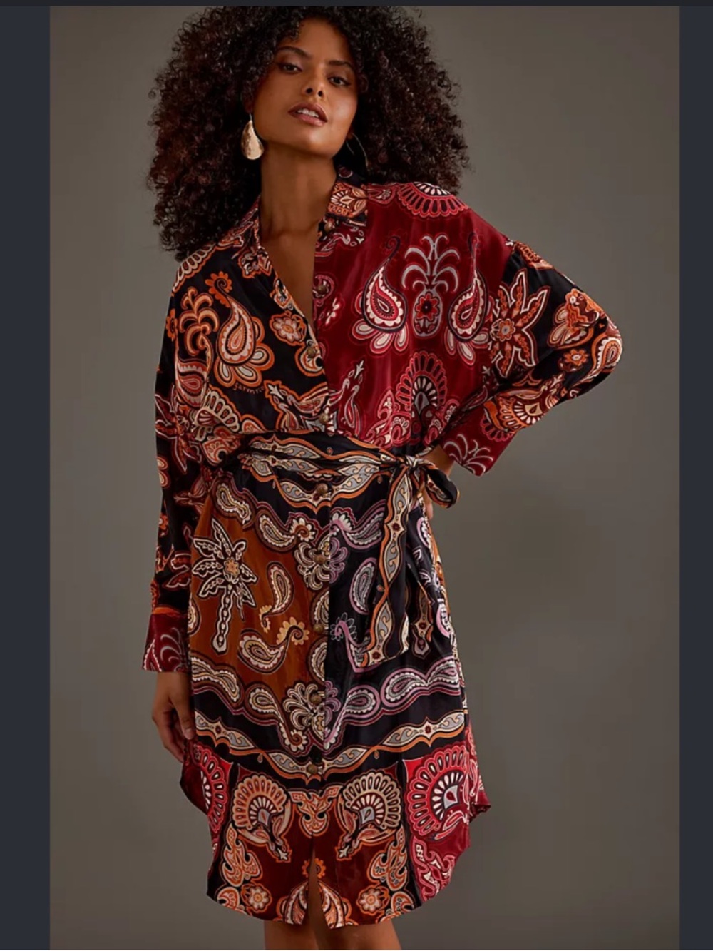 Farm Rio Sweet Mermaids Maxi Shirt Dress